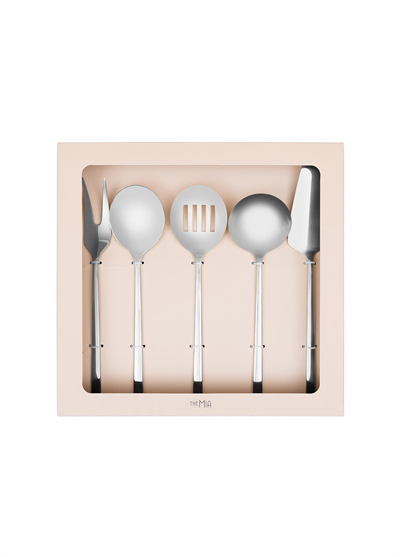 The Mia Giallo Servis Seti Gümüş 5 Parça