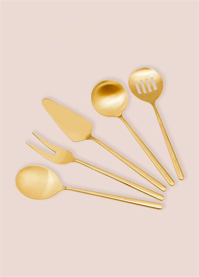 The Mia Giallo Servis Seti Gold 5 Parça