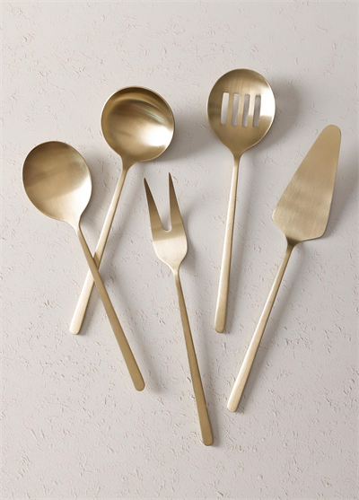 The Mia Giallo Servis Seti Şampanya Gold 5 Parça