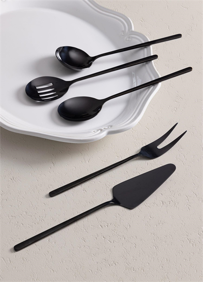 The Mia Giallo Servis Seti Siyah 5 Parça