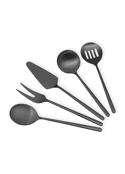 The Mia Giallo Servis Seti Siyah 5 Parça