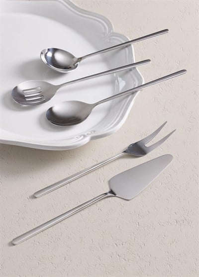 The Mia Giallo Servis Seti Gümüş 5 Parça