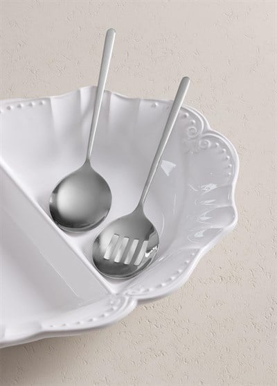 The Mia Giallo Servis Seti Gümüş 2 Parça