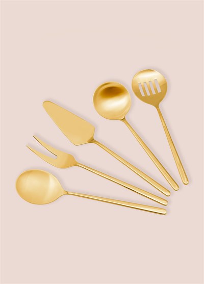 The Mia Giallo Servis Seti Gold 5 Parça