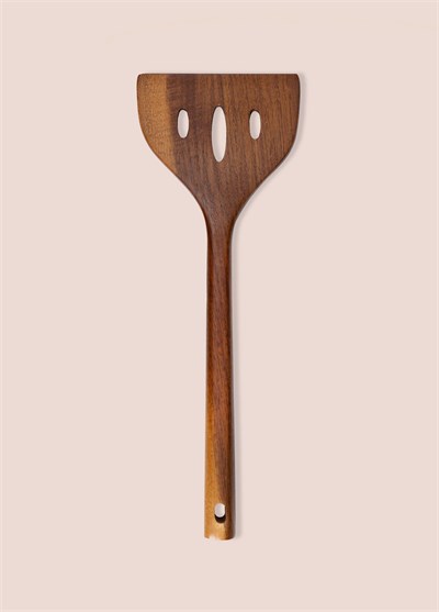 The Mia Natura Akasya Delikli Spatula 34x10 cm