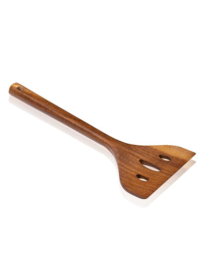The Mia Natura Akasya Delikli Spatula 34x10 cm