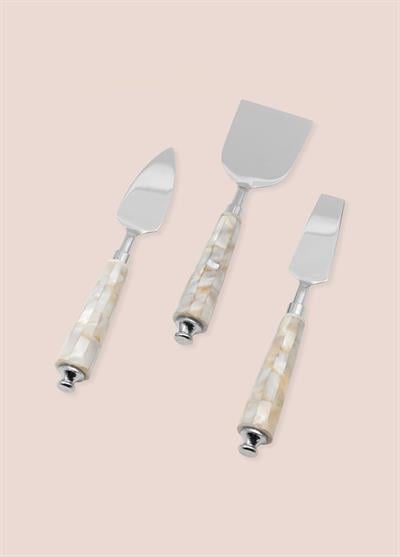 The Mia Pearl Peynir Servis Takımı 3 Parça