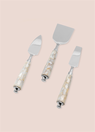 The Mia Pearl Peynir Servis Takımı 3 Parça