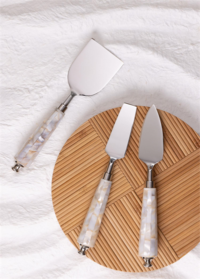 The Mia Pearl Peynir Servis Takımı 3 Parça