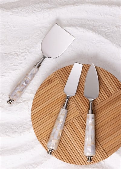 The Mia Pearl Peynir Servis Takımı 3 Parça