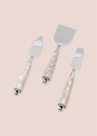 The Mia Pearl Peynir Servis Takımı 3 Parça