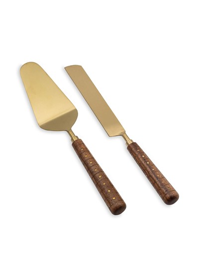 The Mia Wood Pasta Servis Takımı 2 Parça