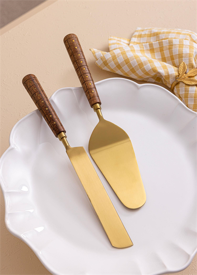 The Mia Wood Pasta Servis Takımı 2 Parça