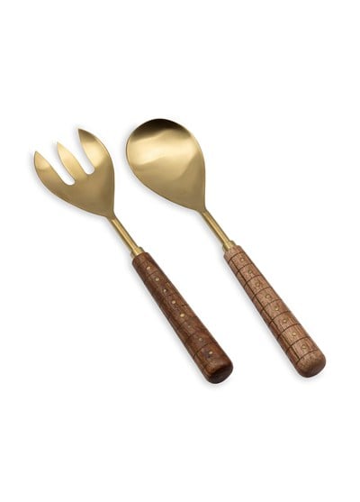 The Mia Wood Salata Servis Takımı 2 Parça