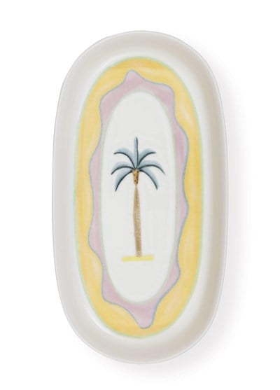 The Mia Italian Summer Oval Servis Tabağı 2li 23 cm
