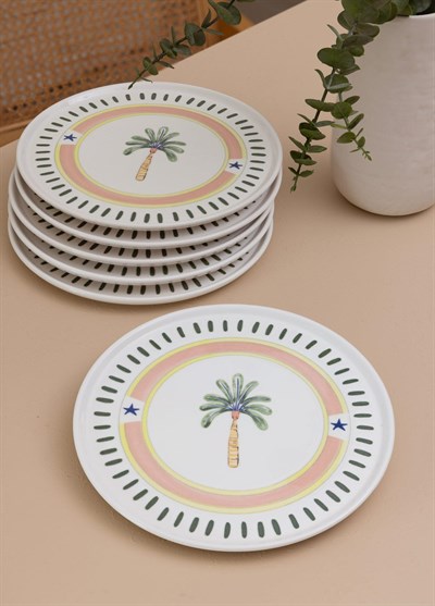 The Mia Italian Summer Servis Tabağı 6lı Set 26 cm