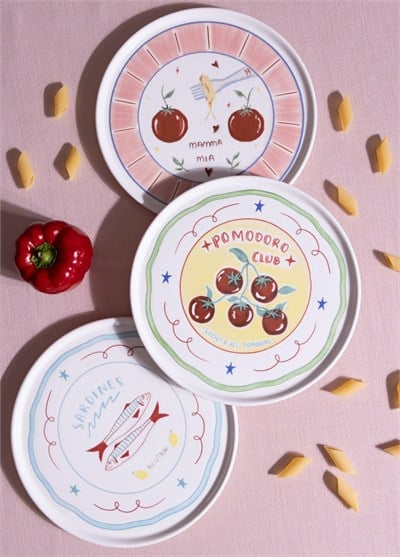 The Mia Italian Summer Servis Tabağı 6lı Set 26 cm