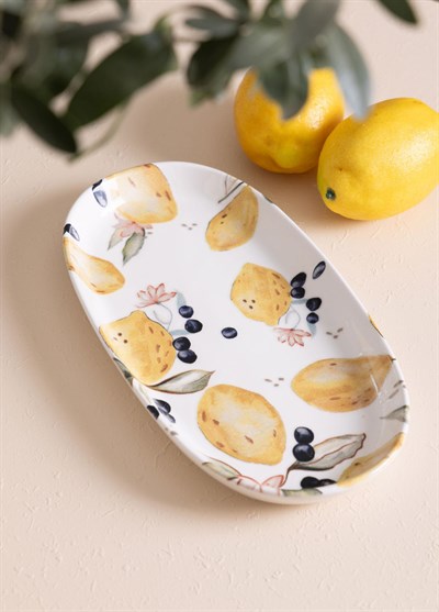 The Mia Limoncello Oval Servis Tabağı 2li 29 cm LMN024