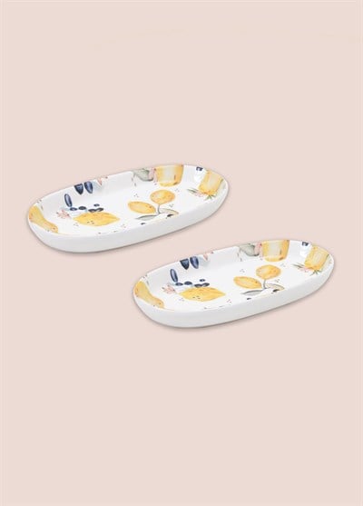 The Mia Limoncello Oval Servis Tabağı 2li 17 cm LMN022