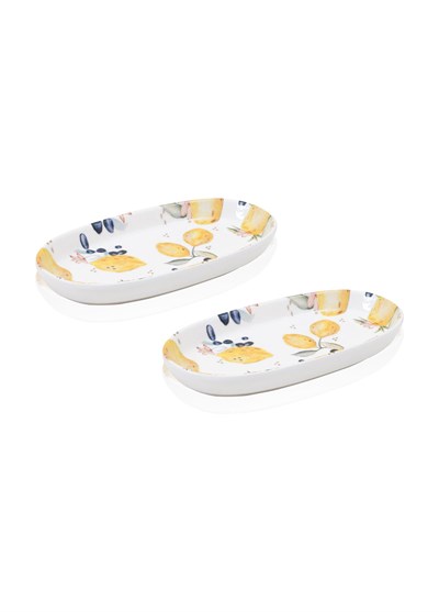 The Mia Limoncello Oval Servis Tabağı 2li 17 cm LMN022