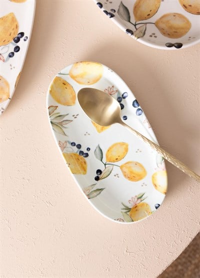 The Mia Limoncello Oval Servis Tabağı 2li 23 cm LMN023