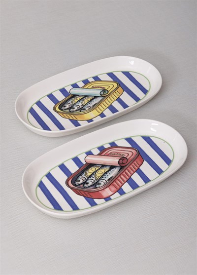 The Mia Palma Oval Servis Tabağı 2li 29 cm