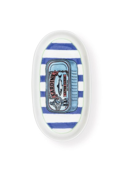 The Mia Palma Oval Servis Tabağı 4lü 17 cm