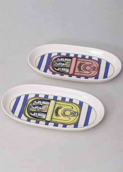 The Mia Palma Oval Servis Tabağı 2li 23 cm