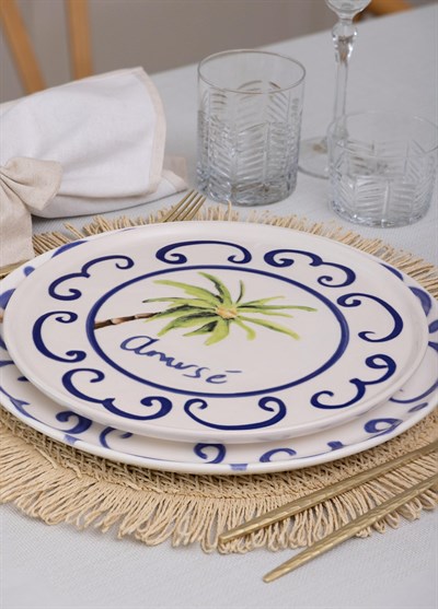 The Mia Palma Servis Tabağı 6lı Set 26 cm