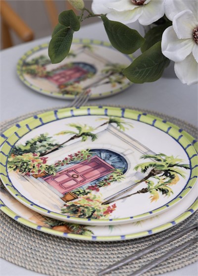 The Mia Palma Servis Tabağı 6lı Set 26 cm