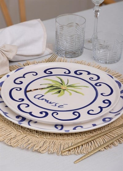 The Mia Palma Servis Tabağı 6lı Set 26 cm