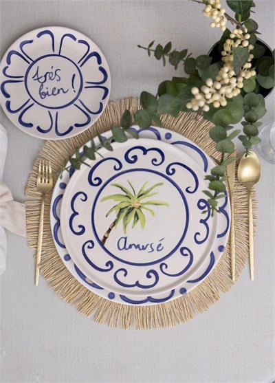 The Mia Palma Servis Tabağı 6lı Set 26 cm