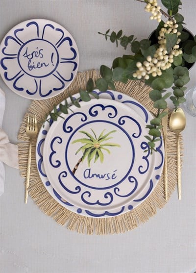 The Mia Palma Servis Tabağı 6lı Set 26 cm