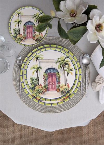 The Mia Palma Servis Tabağı 6lı Set 26 cm