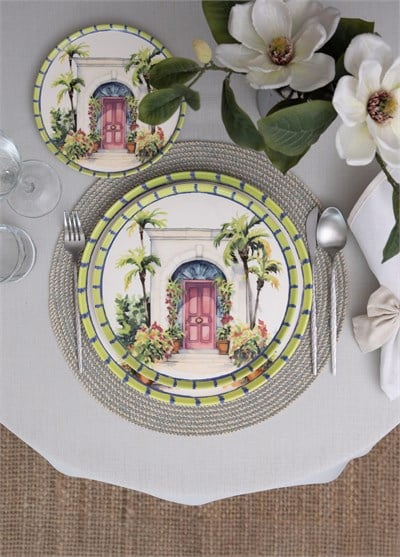 The Mia Palma Servis Tabağı 6lı Set 26 cm