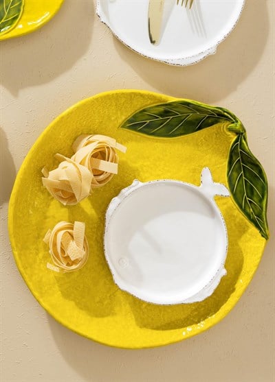 The Mia Artigiano Servis Tabağı Sarı 34,5 cm