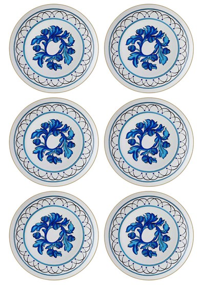 The Mia Azul Servis Tabağı 6 Kişilik