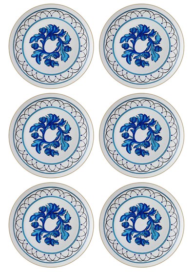 The Mia Azul Servis Tabağı 6 Kişilik