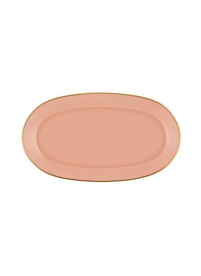 The Mia Basic Oval Servis Somon Pembe 2li Set 29cm