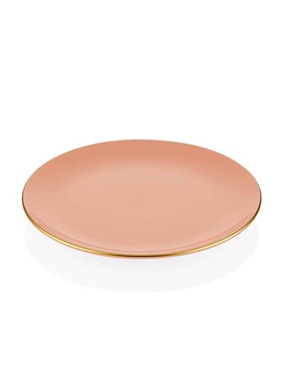 The Mia Basic Servis Tabağı 6 Lı Set Somon Pembe - 26cm