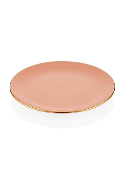 The Mia Basic Servis Tabağı 6 Lı Set Somon Pembe - 26cm