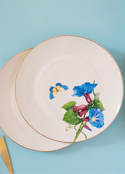 The Mia Blomma Servis Tabağı 6 Kişilik