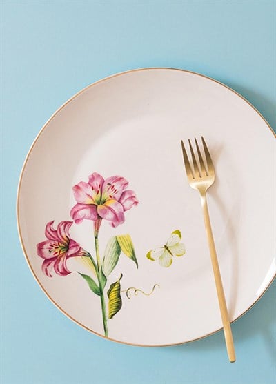 The Mia Blomma Servis Tabağı 6 Kişilik