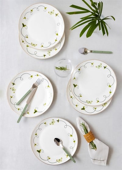 The Mia Butterfly Servis Tabağı 6 Kişilik