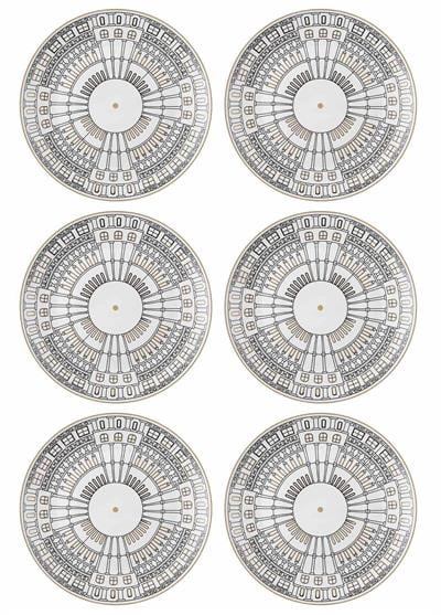 The Mia Citta Servis Tabağı 6 Kişilik