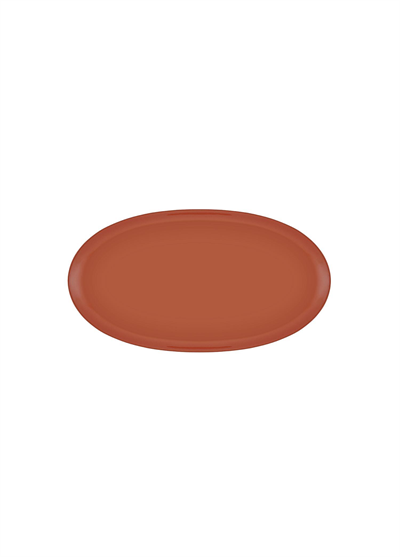 The Mia Cotta Limoges Oval Servis Terracota 34x17 cm