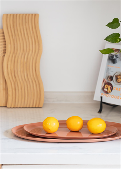 The Mia Cotta Limoges Oval Servis Terracota 34x17 cm