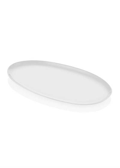 The Mia Cotta Limoges Oval Servis Tabağı Beyaz 43x22 cm