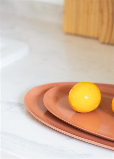The Mia Cotta Limoges Oval Servis Terracota 34x17 cm