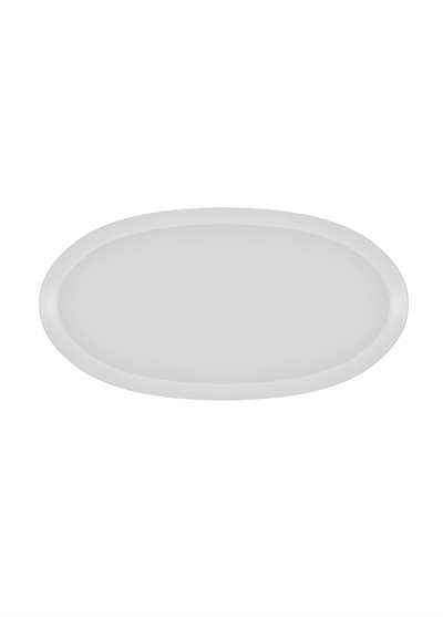 The Mia Cotta Limoges Oval Servis Beyaz 43x22 cm